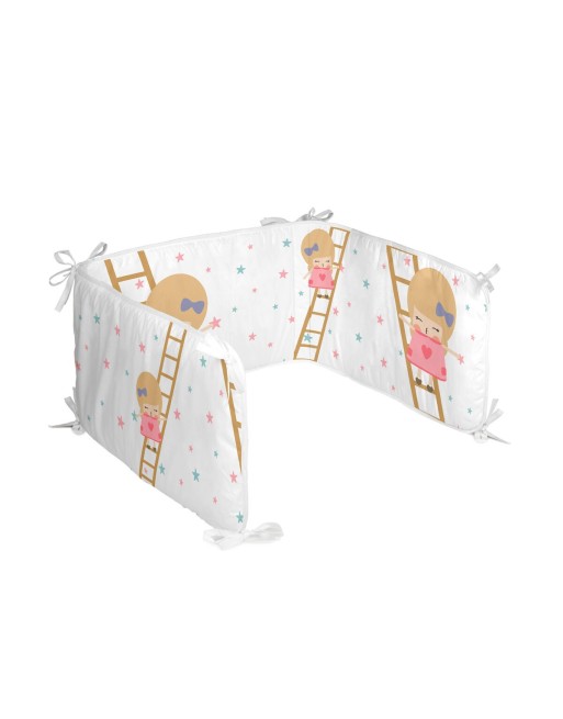 Protection du berceau HappyFriday Happynois Moon dream Multicouleur 210 x 40 cm