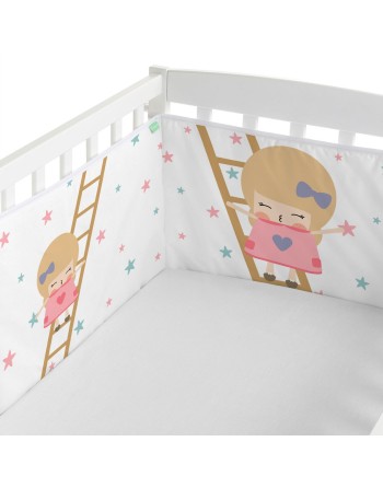 Protector de Cuna HappyFriday Happynois Moon dream Multicolor 210 x 40 cm