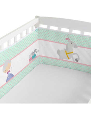 Cot protector HappyFriday Mr Fox Pumpkin Multicolour 210 x 40 cm