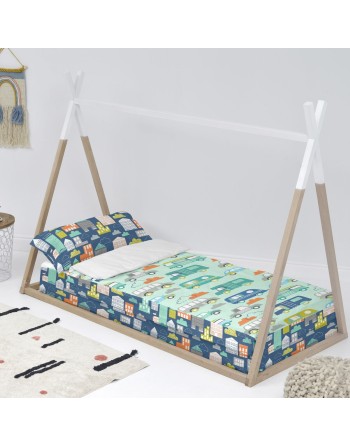 Housse de couette non rembourrée HappyFriday Moshi moshi Holidays Multicouleur 90 x 200 cm