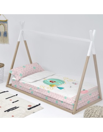 Housse de couette non rembourrée HappyFriday Mr fox Pumpkin Multicouleur 90 x 200 cm