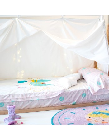 Quilt Cover without Filling HappyFriday Mr fox Pumpkin Multicolour 90 x 200 cm