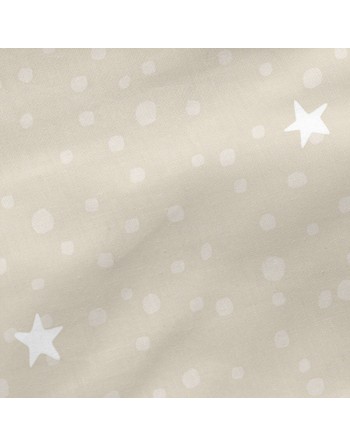 Dynebetræk uden fyld HappyFriday Basic Kids Little star Beige 90 x 200 cm
