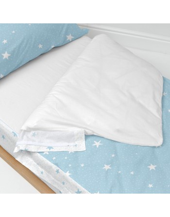 Housse de couette non rembourrée HappyFriday Basic Kids Little star Bleu 90 x 200 cm