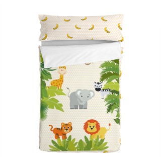 Housse de couette non rembourrée HappyFriday Mr Fox Wild Multicouleur 90 x 200 cm