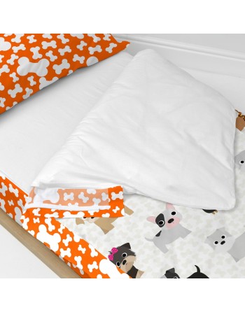 Housse de couette non rembourrée HappyFriday Mr Fox Dogs Multicouleur 105 x 200 cm