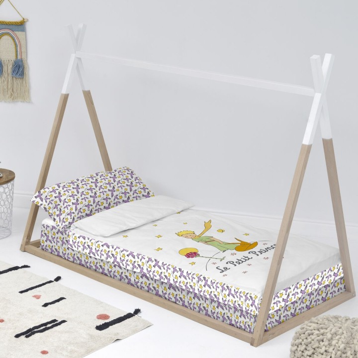 Dynebetræk uden fyld HappyFriday Le Petit Prince Ses amis Multifarvet 105 x 200 cm