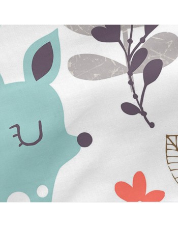 Housse de couette non rembourrée HappyFriday Moshi Moshi Woodland Multicouleur 105 x 200 cm