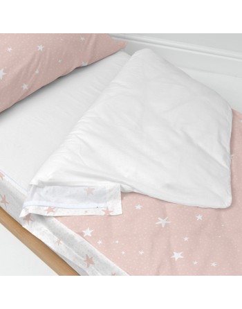Housse de couette non rembourrée HappyFriday Basic Kids Little star Rose 90 x 200 cm