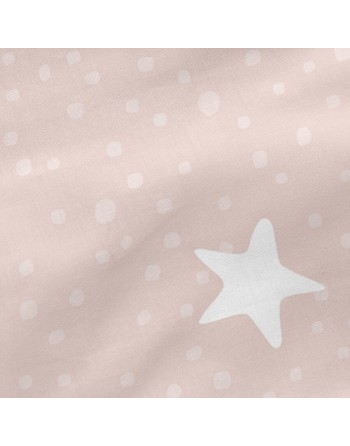 Housse de couette non rembourrée HappyFriday Basic Kids Little star Rose 90 x 200 cm