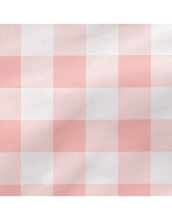 Dynebetræk uden fyld HappyFriday Basic Kids Vichy Pink 90 x 200 cm