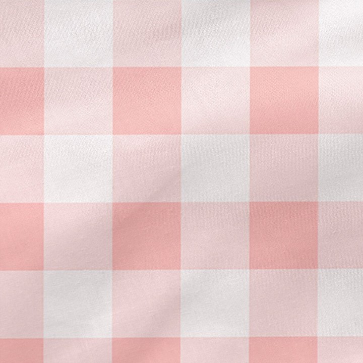 Housse de couette non rembourrée HappyFriday Basic Kids Vichy Rose 90 x 200 cm