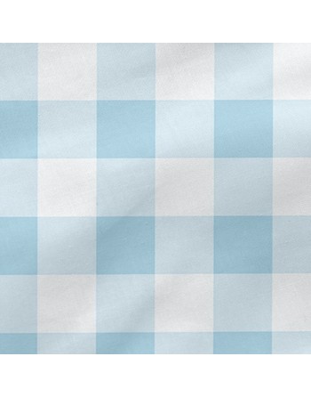 Housse de couette non rembourrée HappyFriday Basic Kids Vichy Bleu 105 x 200 cm