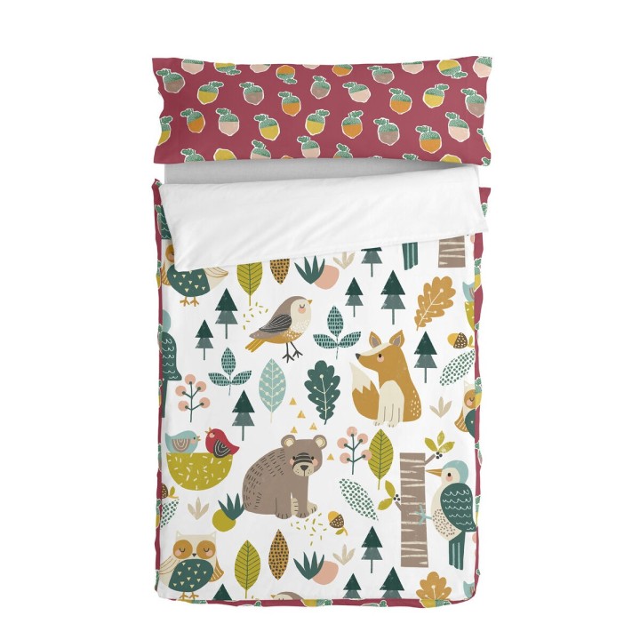 Saco Nórdico con Relleno HappyFriday Moshi Moshi Harvestwood Multicolor 90 x 200 cm