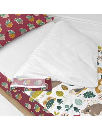 Quilted Zipper Bedding HappyFriday Moshi Moshi Harvestwood Multicolour 90 x 200 cm