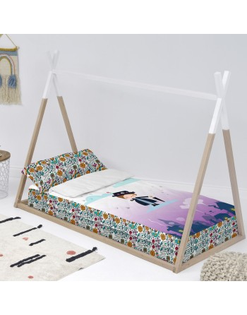 Couette rembourrée HappyFriday Mr Fox Nanny Multicouleur 105 x 200 cm