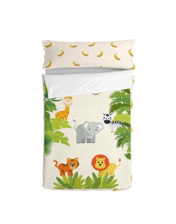 Quilted Zipper Bedding HappyFriday Mr Fox Wild Multicolour 105 x 200 cm
