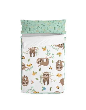 Saco Nórdico con Relleno HappyFriday Moshi Moshi Happy Sloth Multicolor 105 x 200 cm