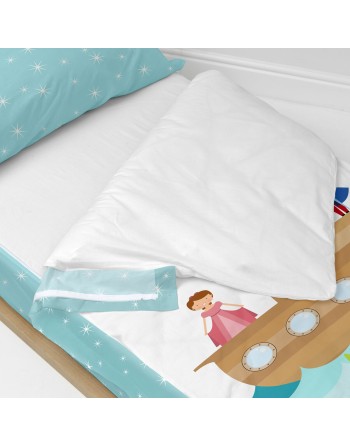 Couette rembourrée HappyFriday Mr Fox Flying Boy Multicouleur 105 x 200 cm