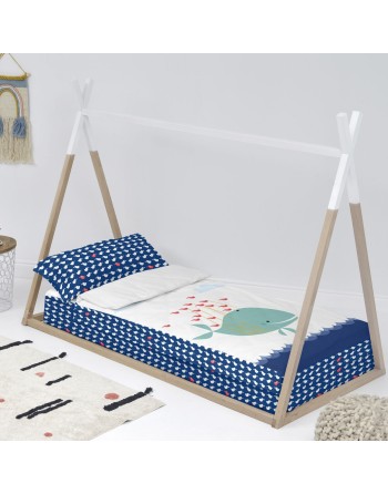 Couette rembourrée HappyFriday Moshi Moshi Whale Multicouleur 105 x 200 cm