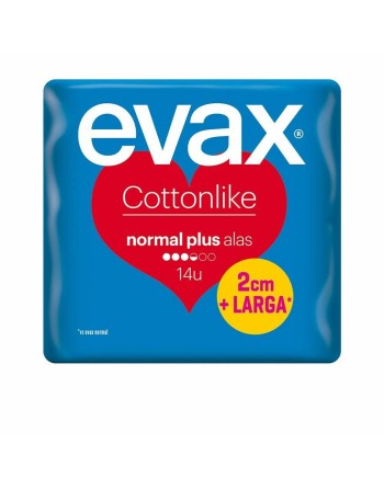 Almindelige Hygiejnebind uden Vinger Evax Cotton Like  Plus (14 uds)