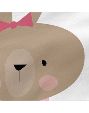 Copripiumone a sacco con Piumone HappyFriday Moshi Moshi Rabbit Family Multicolore 105 x 200 cm