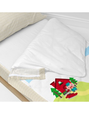 Couette rembourrée HappyFriday Mr Fox Piggys Multicouleur 105 x 200 cm