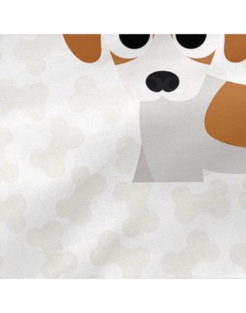 Couette rembourrée HappyFriday Mr Fox Dogs Multicouleur 105 x 200 cm