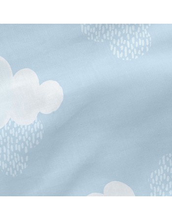 Saco Nórdico con Relleno HappyFriday Basic Clouds Azul 105 x 200 cm