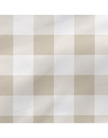 Saco Nórdico con Relleno HappyFriday Basic Beige 105 x 200 cm Vichy