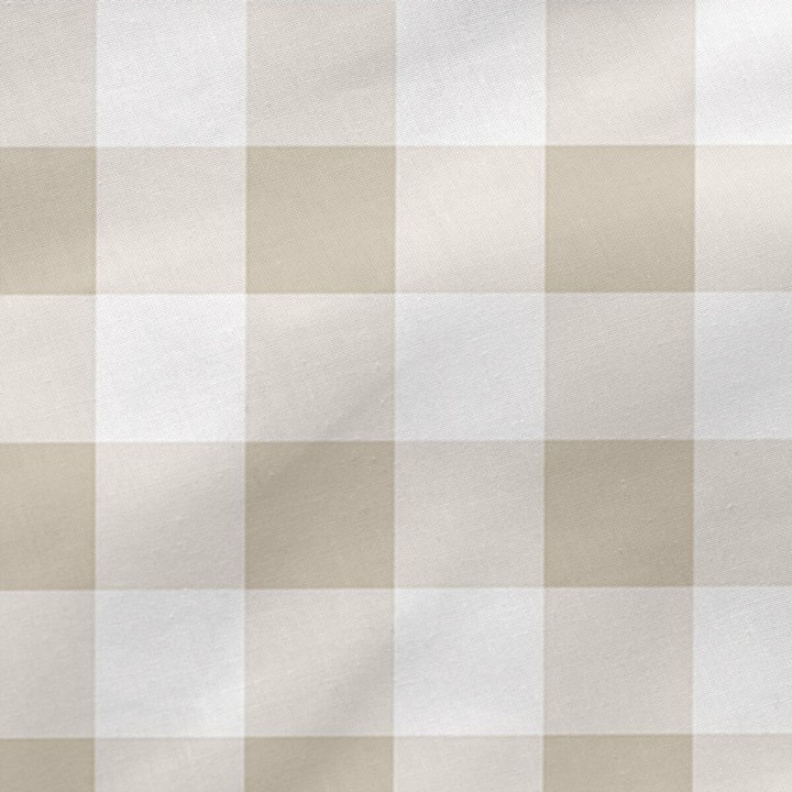 Copripiumone a sacco con Piumone HappyFriday Basic Beige 105 x 200 cm Vichy