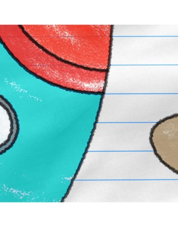 Saco Nórdico con Relleno HappyFriday Mr Fox Space Rocket Multicolor 105 x 200 cm