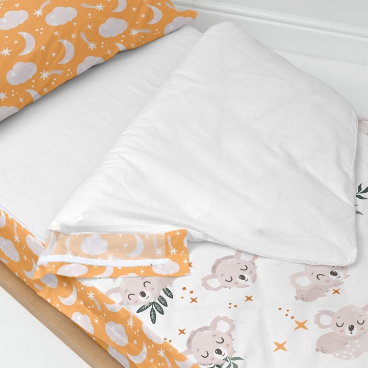 Copripiumone a sacco con Piumone HappyFriday Moshi Moshi Baby Koala Multicolore 105 x 200 cm