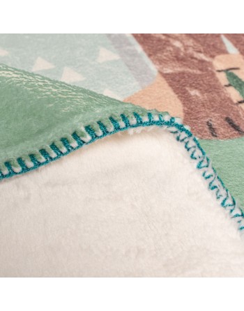 Manta HappyFriday Moshi Moshi Harvestwood Multicolor Microfibra 110 x 140 cm