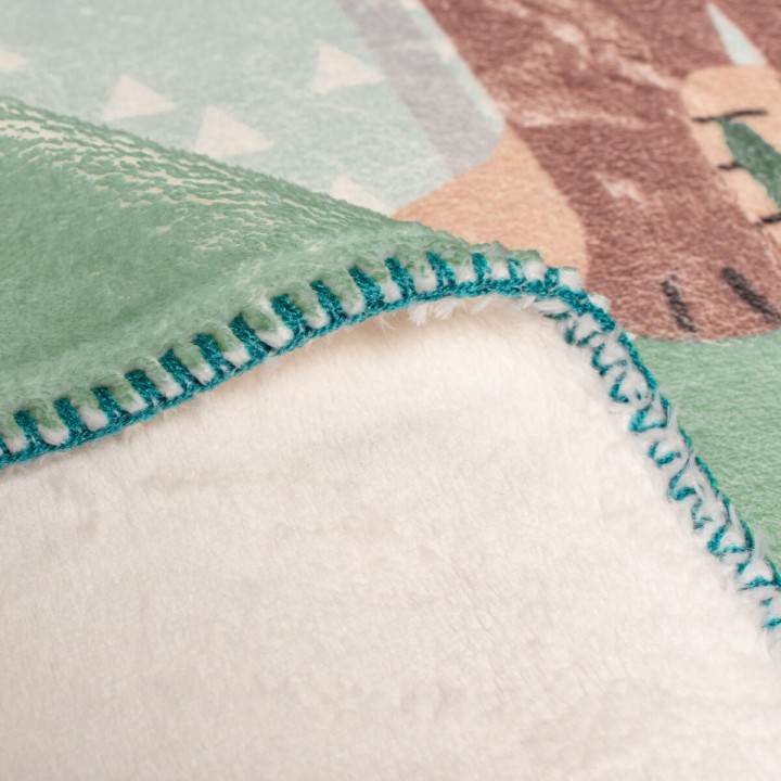 Manta HappyFriday Moshi Moshi Harvestwood Multicolor Microfibra 110 x 140 cm