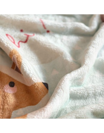 Tæppe HappyFriday Moshi Moshi Harvestwood Multifarvet Mikrofiber 110 x 140 cm