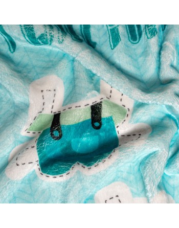 Blanket HappyFriday Mr Fox Piggys Multicolour Microfibre 110 x 140 cm