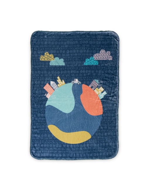 Blanket HappyFriday Moshi Moshi Holidays Multicolour Microfibre 110 x 140 cm