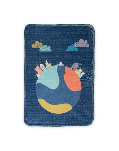 Blanket HappyFriday Moshi Moshi Holidays Multicolour Microfibre 110 x 140 cm