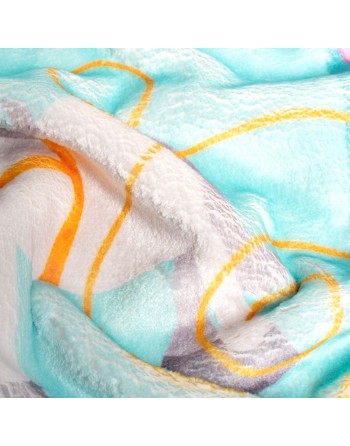 Blanket HappyFriday Mr Fox Pumpkin Multicolour Microfibre 110 x 140 cm