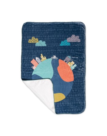 Couverture HappyFriday Moshi Moshi Holidays Multicouleur Microfibre 110 x 140 cm