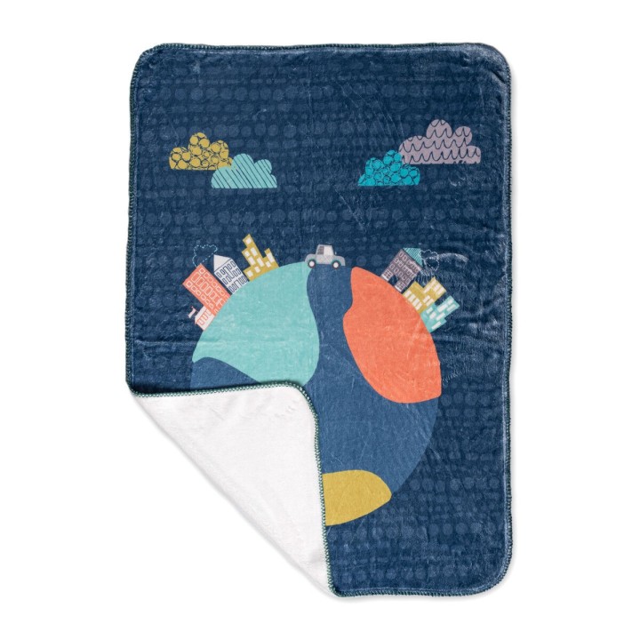 Couverture HappyFriday Moshi Moshi Holidays Multicouleur Microfibre 110 x 140 cm