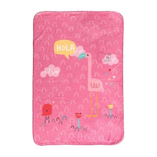 Coperta HappyFriday Moshi Moshi Hola Multicolore Microfibra 110 x 140 cm