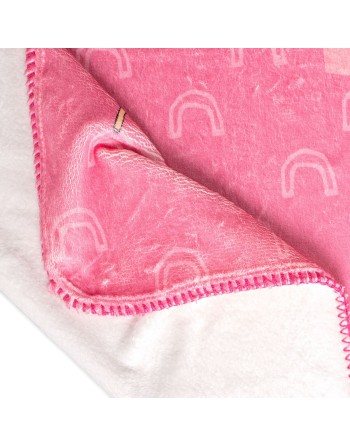 Coperta HappyFriday Moshi Moshi Hola Multicolore Microfibra 110 x 140 cm