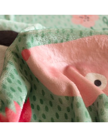 Blanket HappyFriday Moshi Moshi Best Buddies Multicolour Microfibre 110 x 140 cm