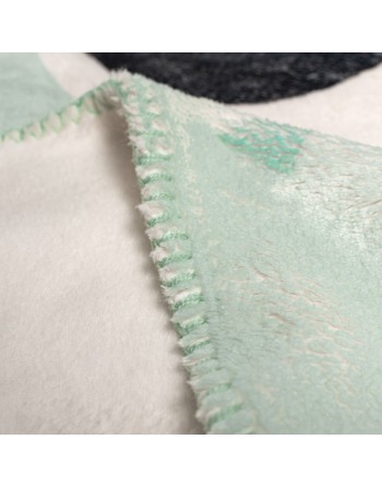 Decke HappyFriday Moshi Moshi Panda Garden Blue Bunt Mikrofaser 110 x 140 cm