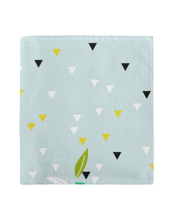 Serviette de toilette HappyFriday Moshi Moshi Panda Garden Blue Multicouleur 70 x 150 cm