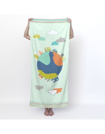 Telo da bagno HappyFriday Moshi Moshi Holidays Multicolore 70 x 150 cm