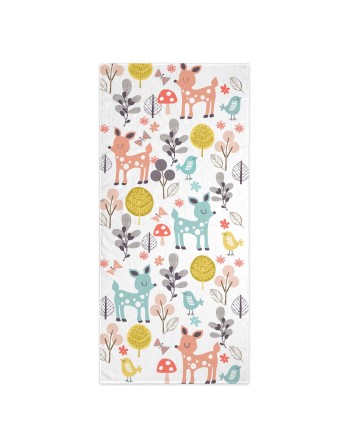Bath towel HappyFriday Moshi Moshi Woodland Multicolour 70 x 150 cm