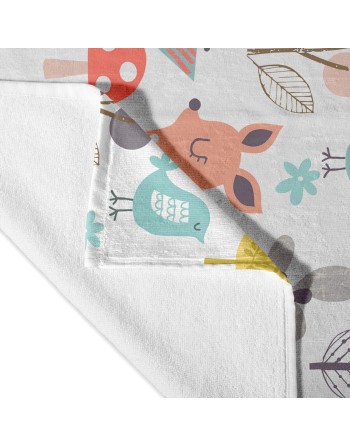 Serviette de toilette HappyFriday Moshi Moshi Woodland Multicouleur 70 x 150 cm